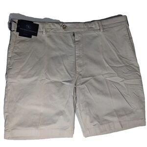 NEW Size 42 Men's Hart Schaffner Marx Dress Shorts Cotton 8.5" Inseam Stone